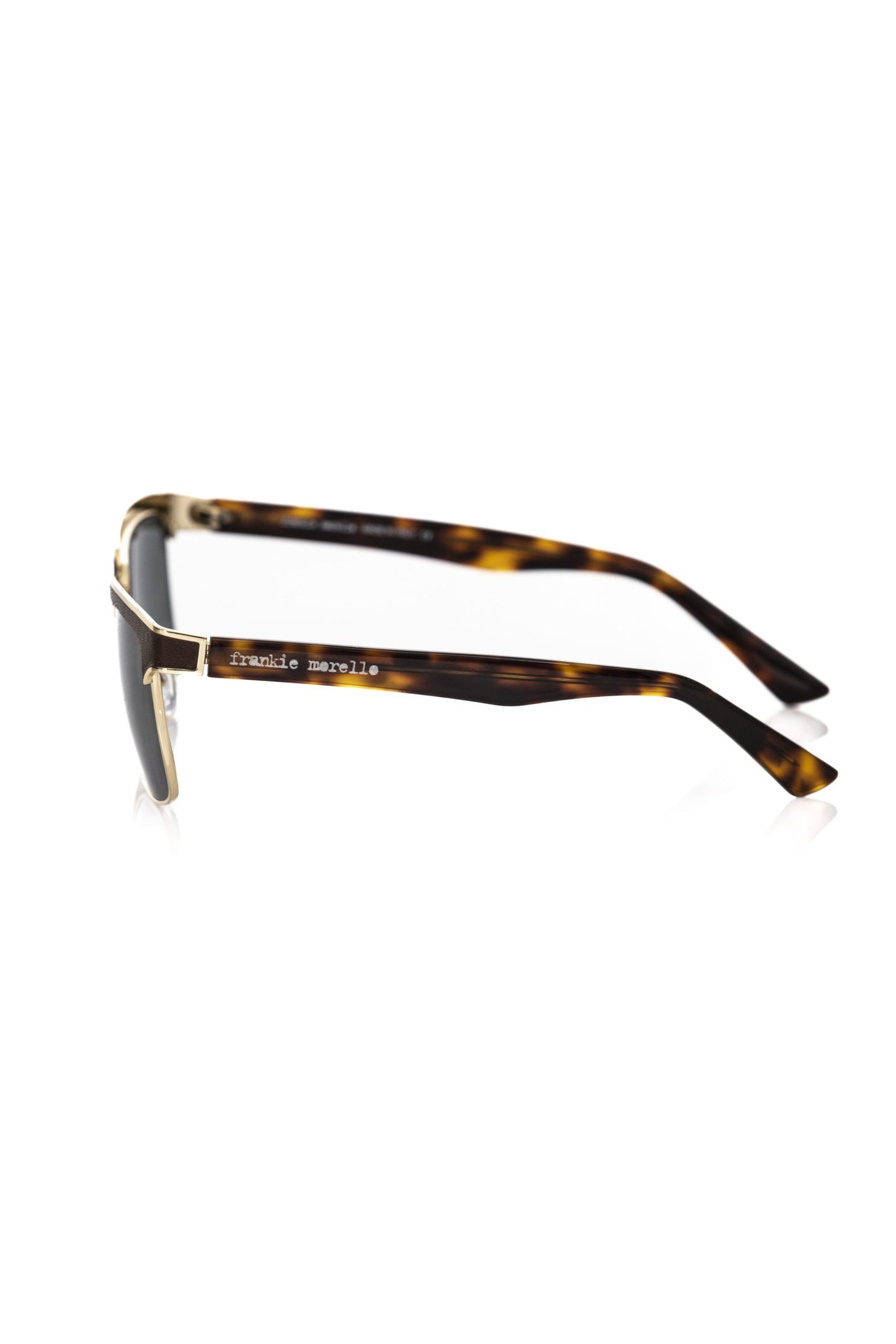 Brown Metallic Fiber Men's Sunglass