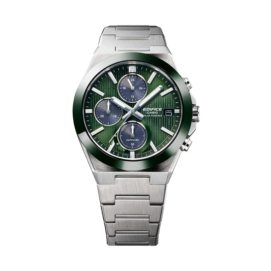CASIO EDIFICE Mod. SOLAR POWERED CHRONOGRAPH - GREEN-1
