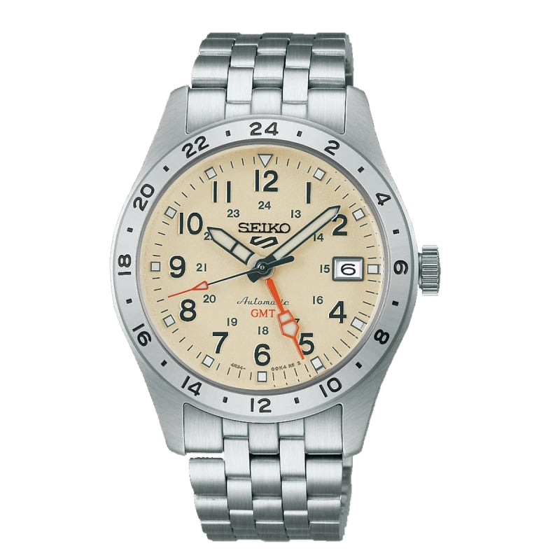 SEIKO 5 Mod. SPORTS FIELD GMT - CREAM-0
