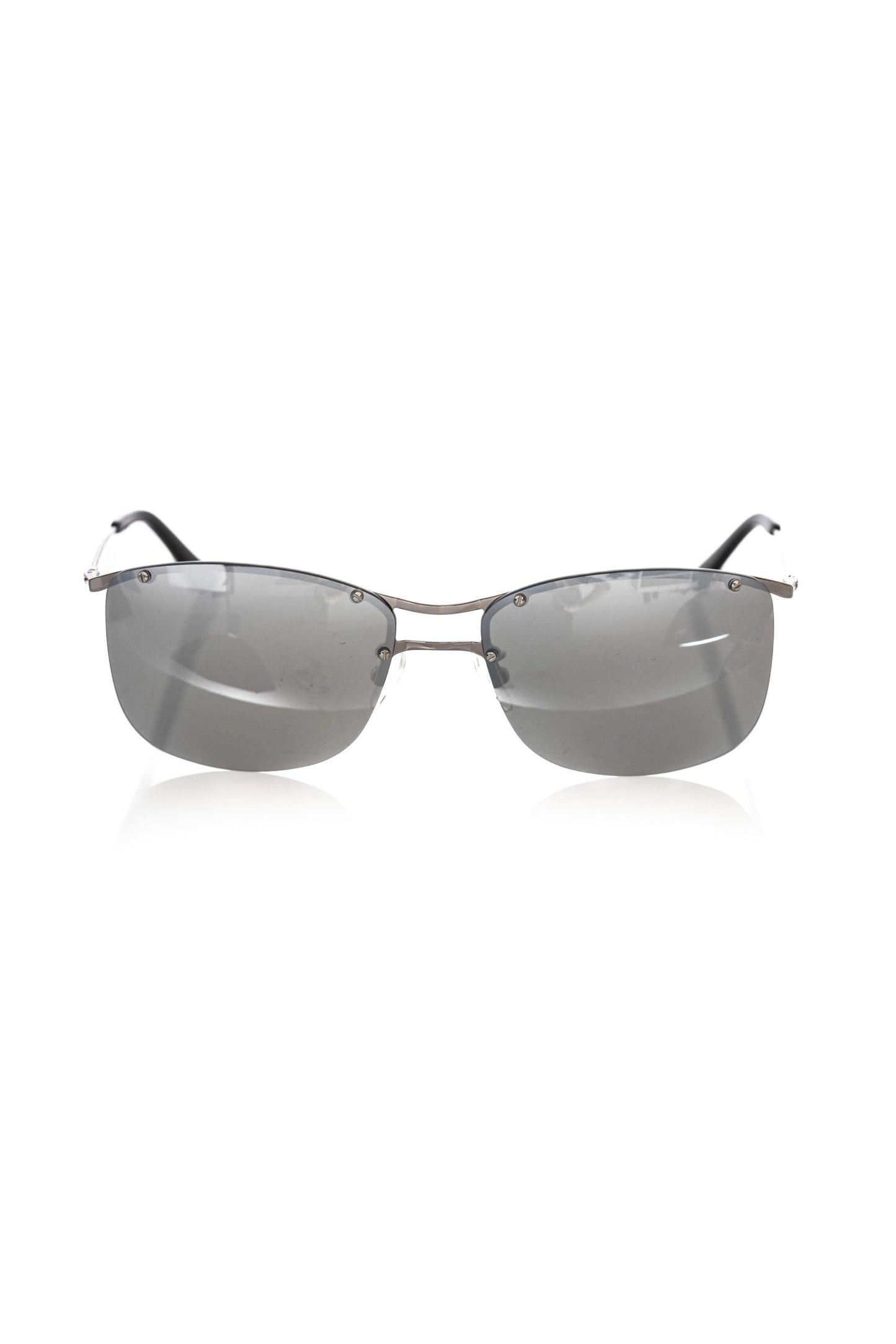 Silver Metallic Fiber Men's Sunglass