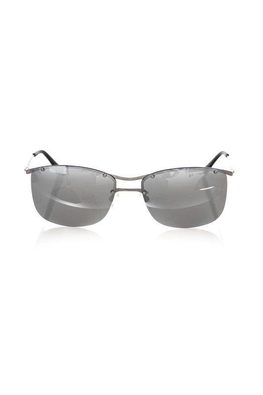 Silver Metallic Fiber Men's Sunglass