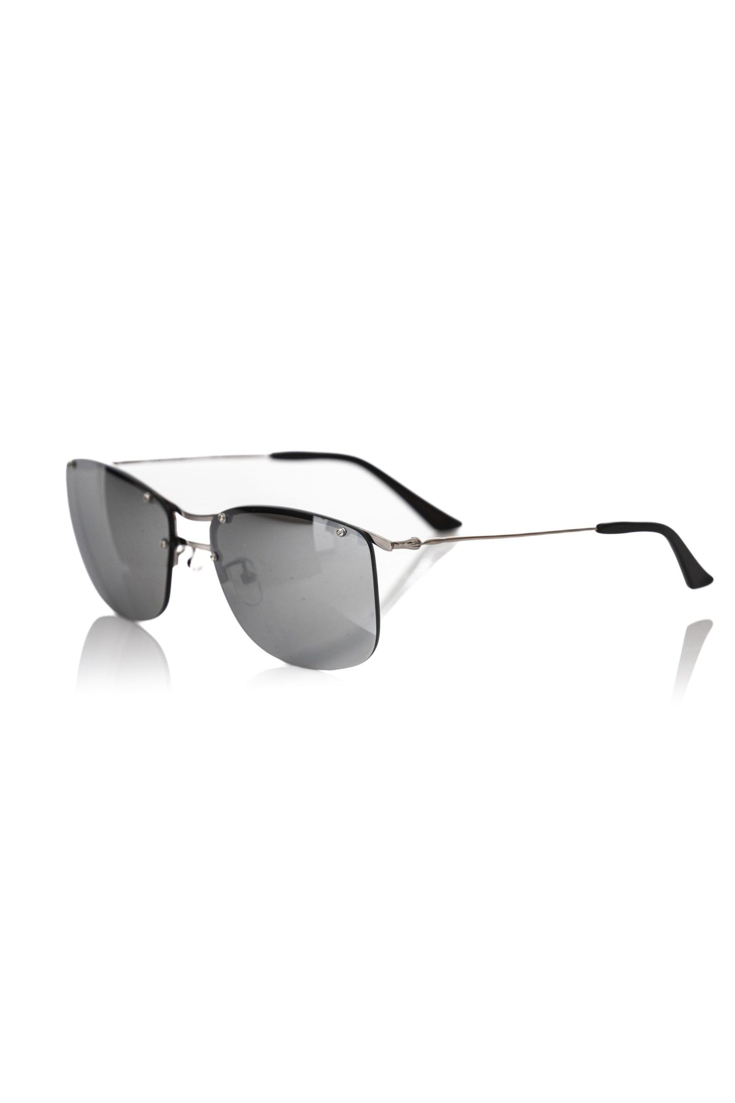 Silver Metallic Fiber Men's Sunglass