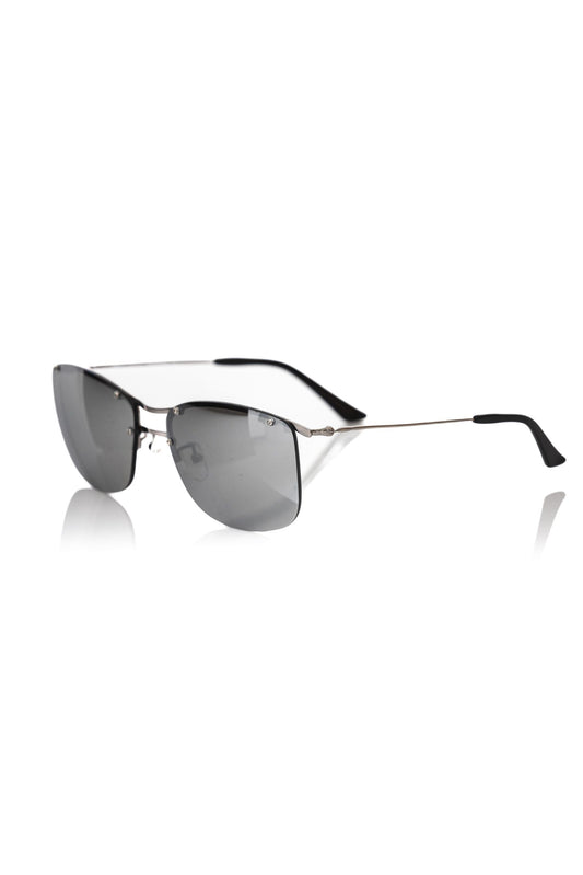 Silver Metallic Fiber Men's Sunglass
