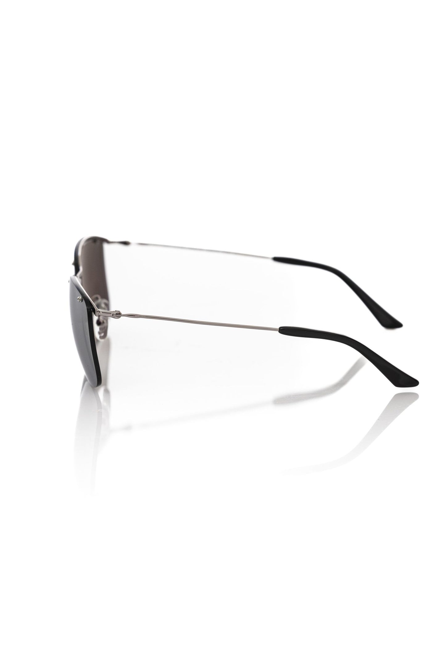 Silver Metallic Fiber Men's Sunglass