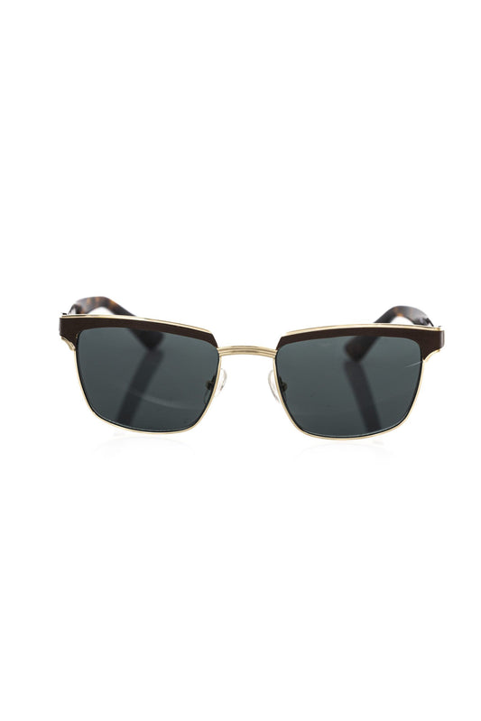 Brown Metallic Fiber Men's Sunglass