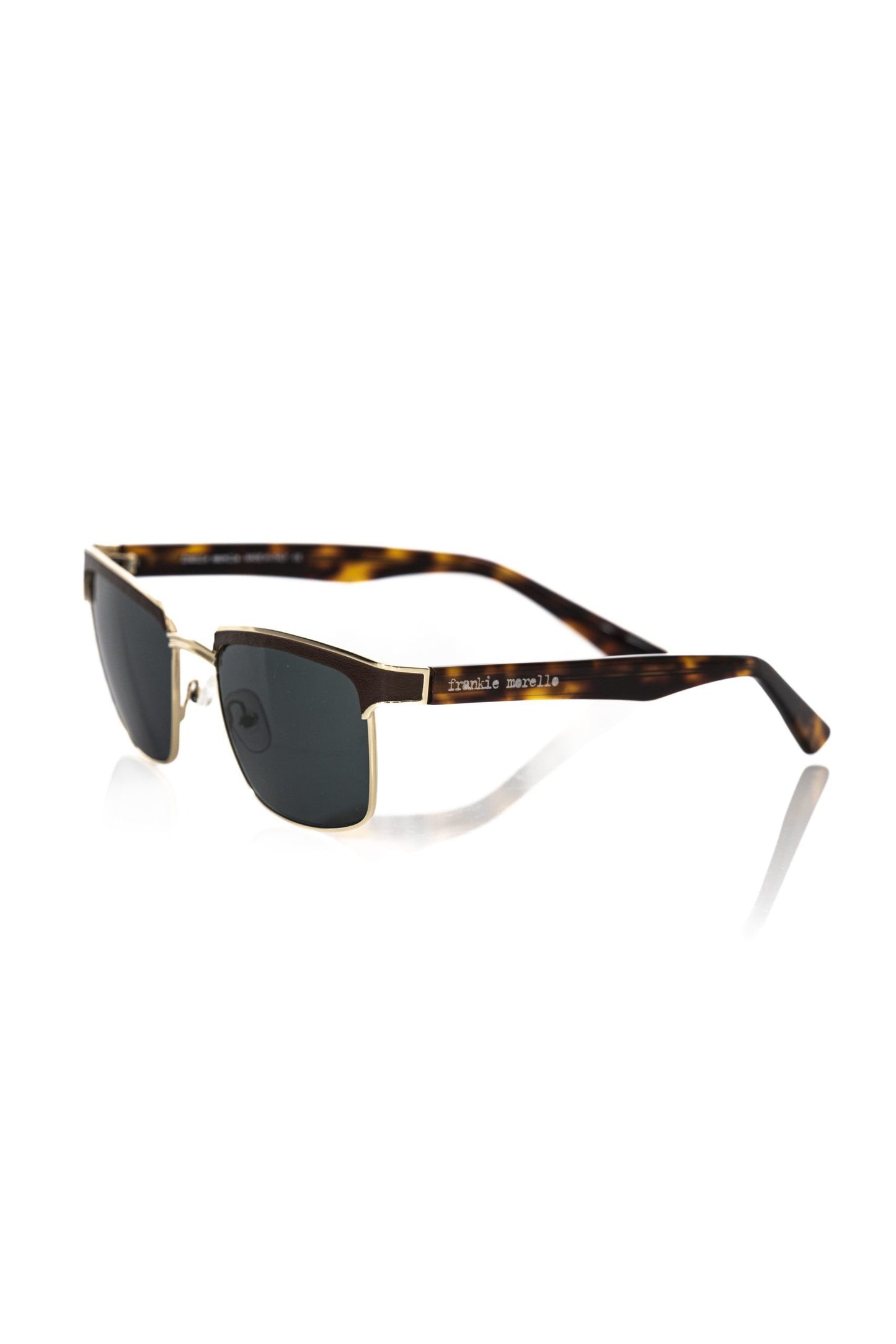 Brown Metallic Fiber Men's Sunglass