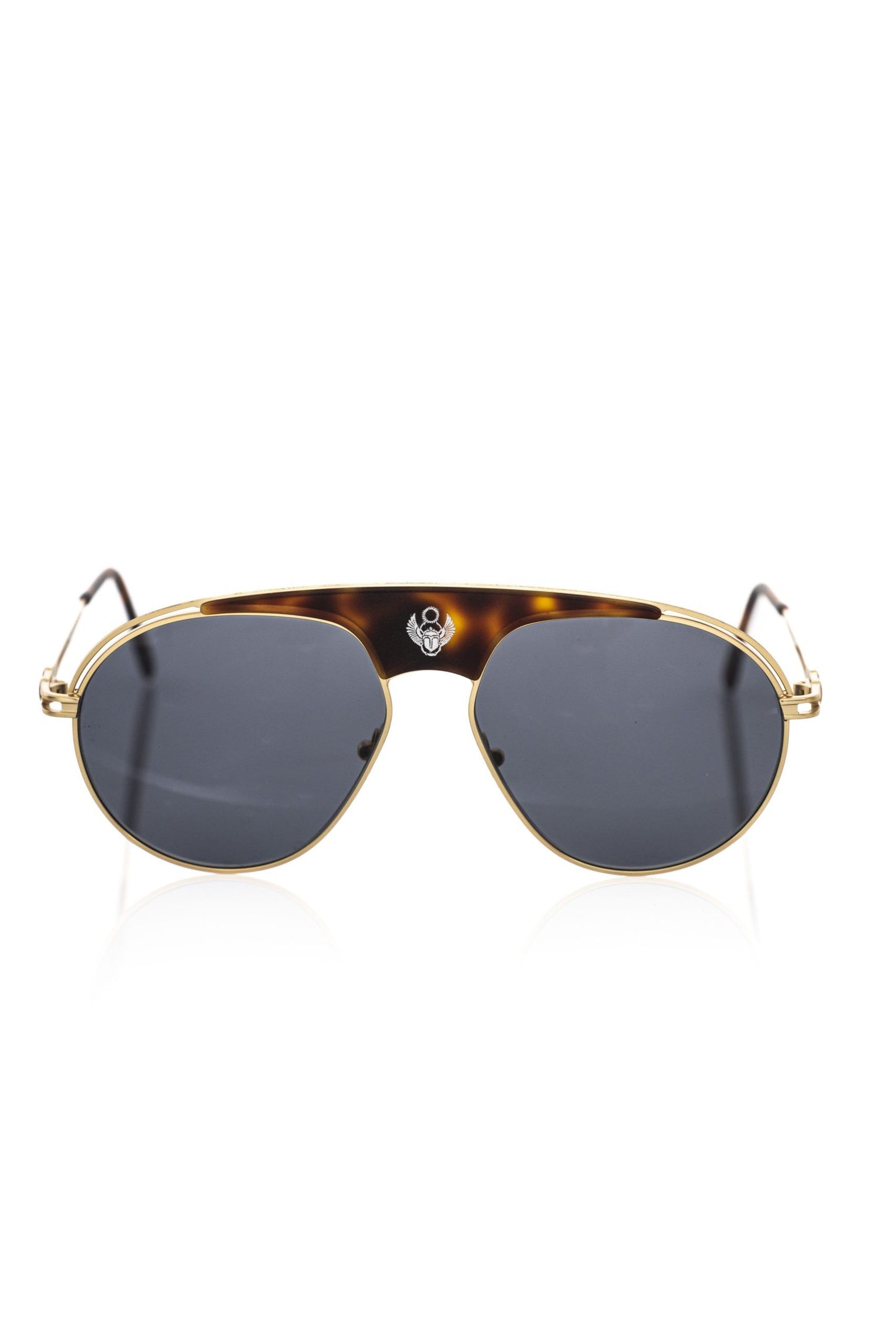 Brown Metallic Fiber Men Sunglasses