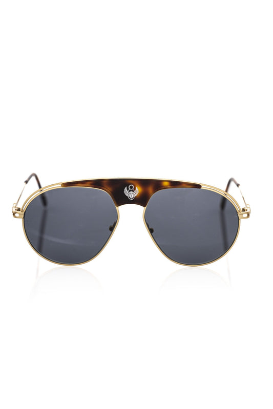 Brown Metallic Fiber Men Sunglasses