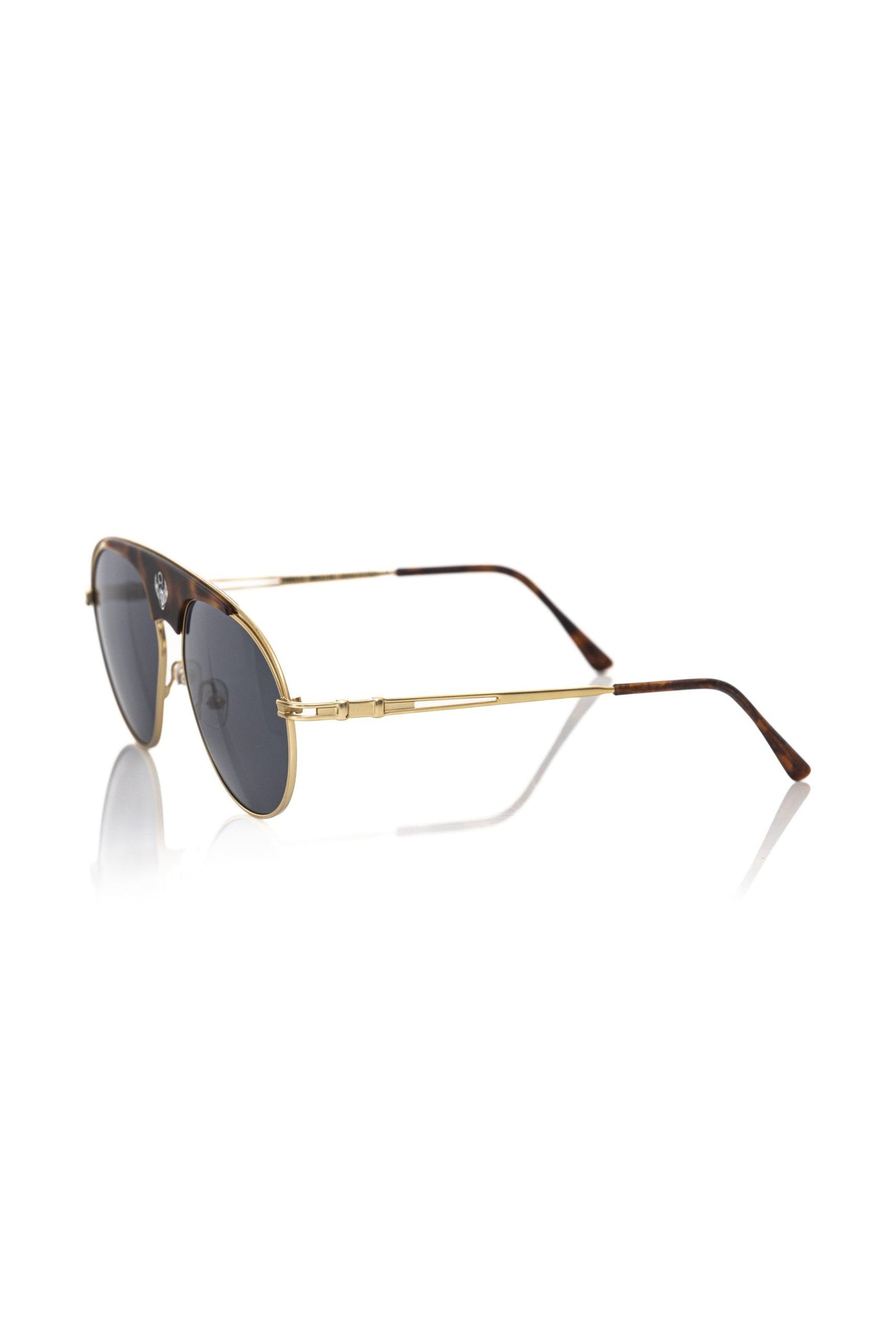 Brown Metallic Fiber Men Sunglasses