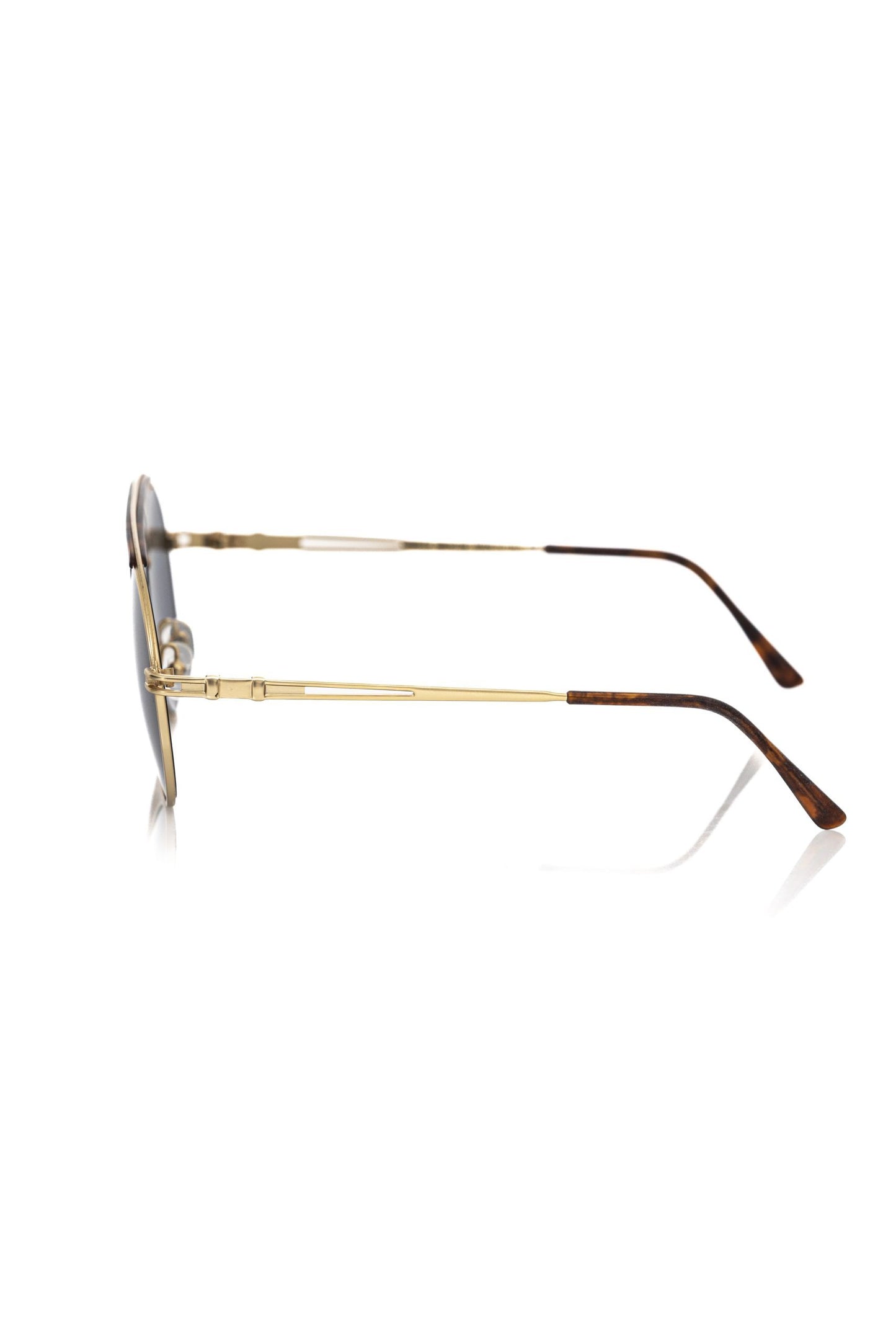 Brown Metallic Fiber Men Sunglasses