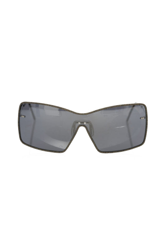 Black Metallic Fiber Women's Sunglass
