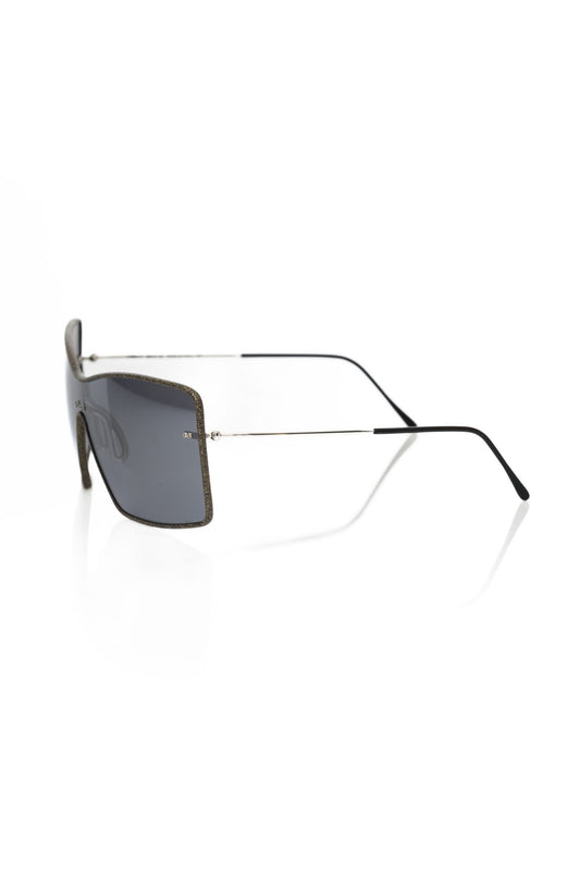 Black Metallic Fiber Women's Sunglass