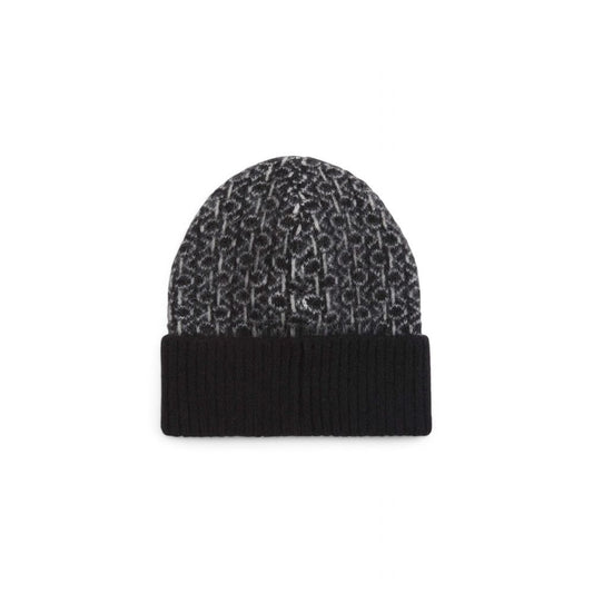 Black Alpaca Leather Hat