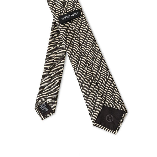 Black And White Silk Ty