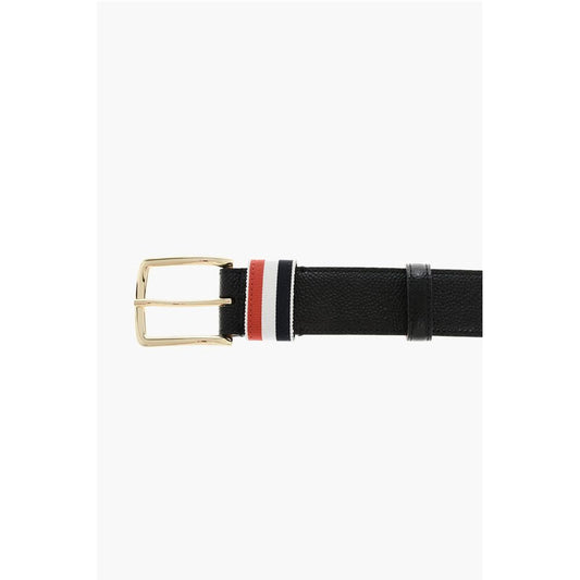 Grain de Poudre Leather Belt with Iconic Detail 35mm