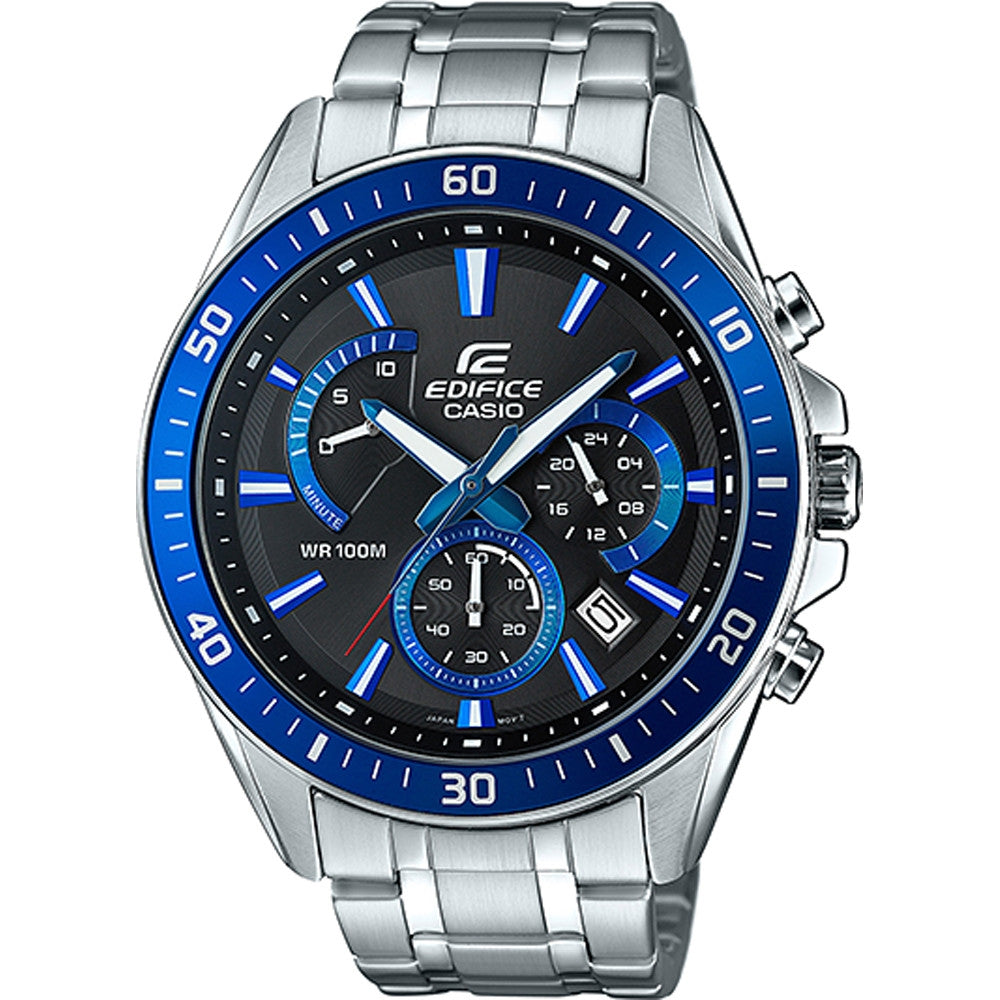 CASIO EDIFICE Mod. RETROGRADE CHRONOGRAPH XL - BLUE RACING-0