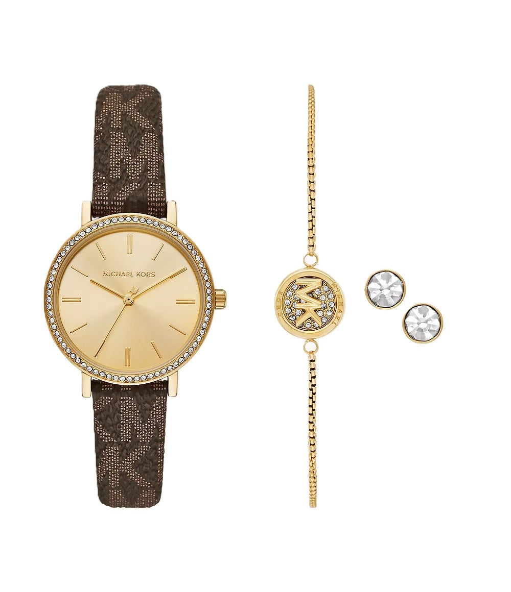 MICHAEL KORS Mod. ADDYSON Special Pack + Bracelet + Earrings-0