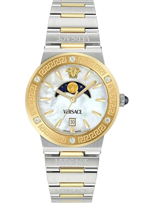 VERSACE Mod. GRECA LOGO MOONPHASE - DIAMONDS-0