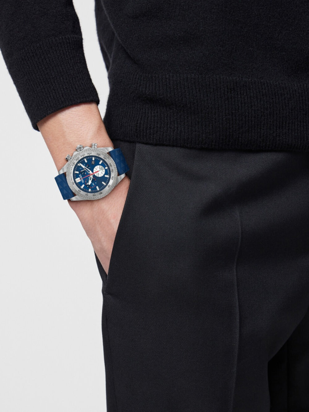 VERSACE Mod. CHRONO - BLUE-3