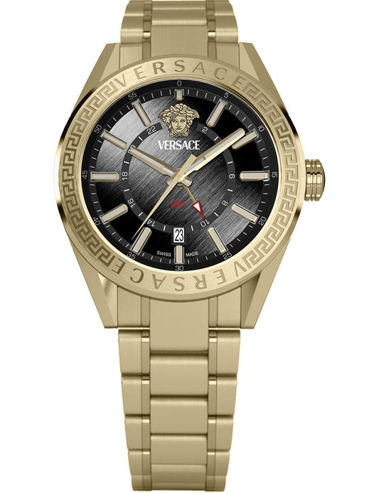 VERSACE Mod. V-CODE GMT - BLACK-0