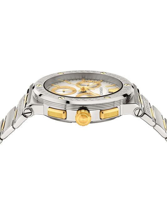 VERSACE Mod. GRECA LOGO CHRONOGRAPH - SILVER-1